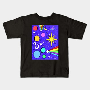 retro space Kids T-Shirt